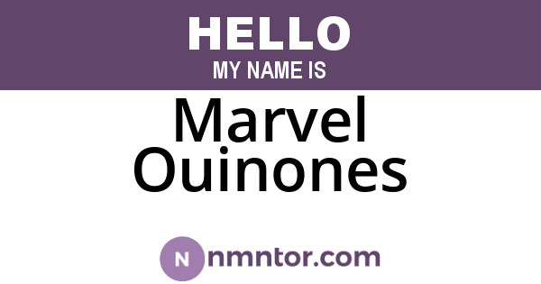 Marvel Ouinones