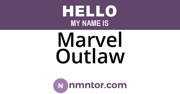 Marvel Outlaw