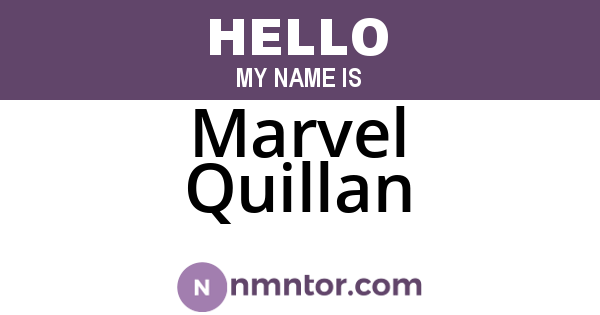 Marvel Quillan