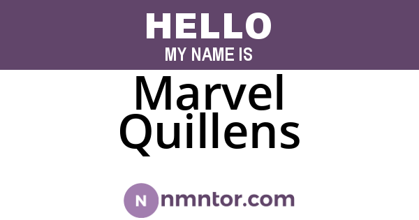 Marvel Quillens