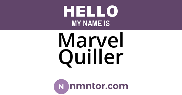 Marvel Quiller