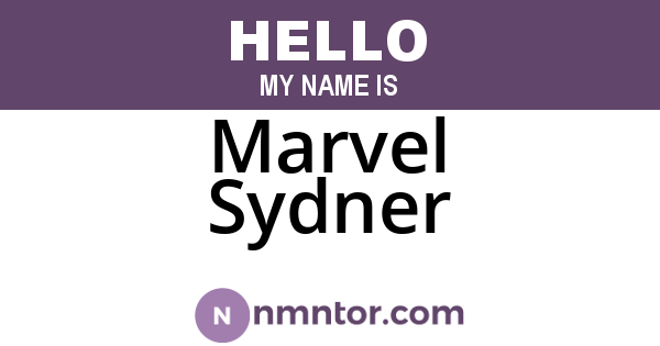 Marvel Sydner