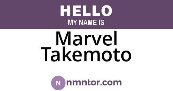 Marvel Takemoto