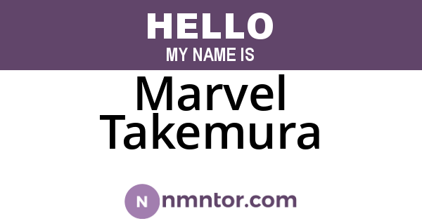 Marvel Takemura