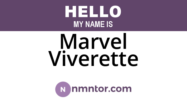 Marvel Viverette