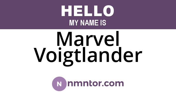 Marvel Voigtlander