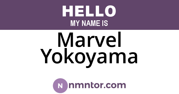 Marvel Yokoyama