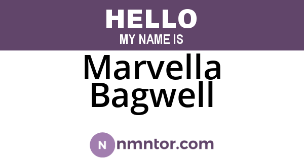 Marvella Bagwell