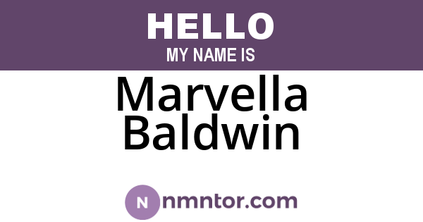Marvella Baldwin