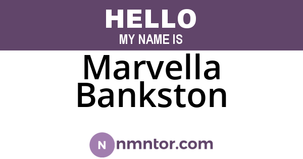 Marvella Bankston