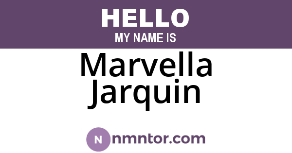 Marvella Jarquin