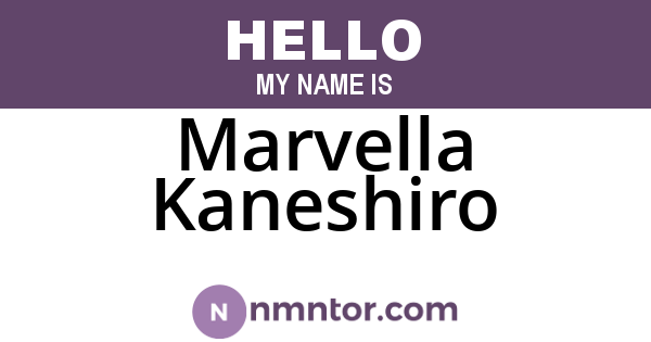 Marvella Kaneshiro