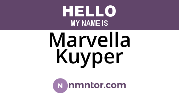 Marvella Kuyper