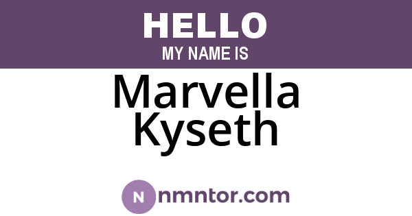 Marvella Kyseth