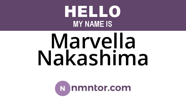 Marvella Nakashima
