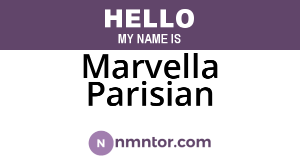 Marvella Parisian