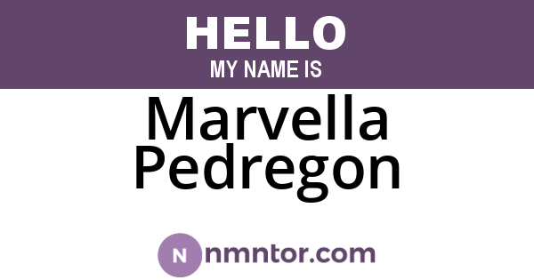 Marvella Pedregon