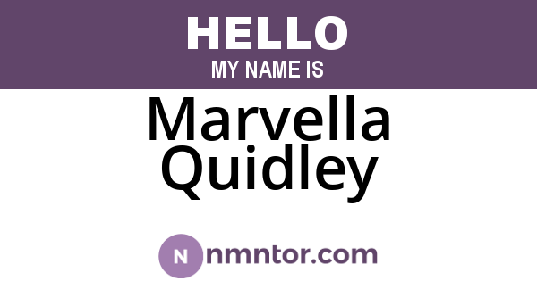 Marvella Quidley