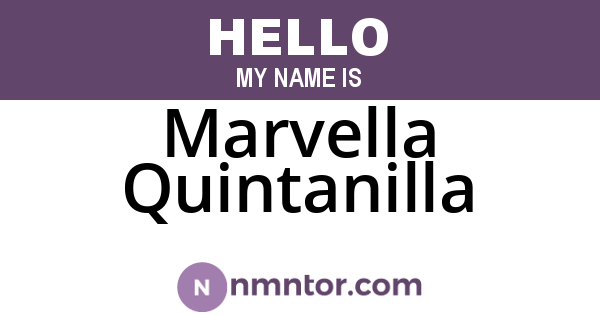 Marvella Quintanilla