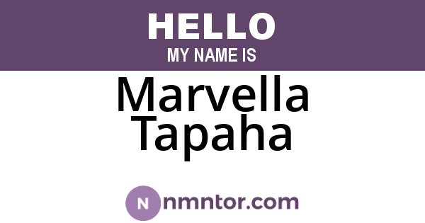 Marvella Tapaha