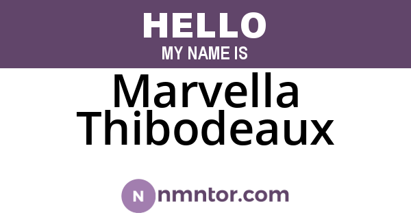 Marvella Thibodeaux