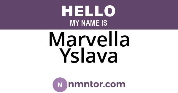 Marvella Yslava