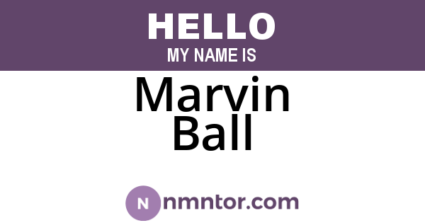 Marvin Ball