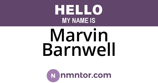 Marvin Barnwell