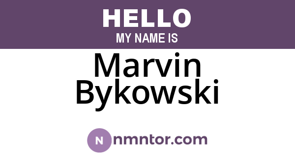 Marvin Bykowski