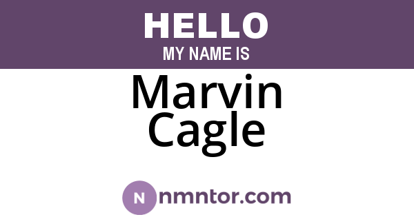Marvin Cagle