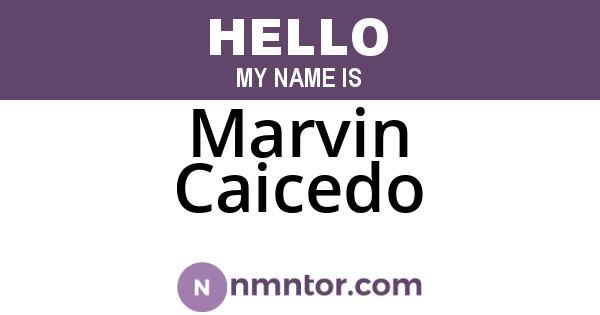 Marvin Caicedo