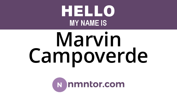 Marvin Campoverde