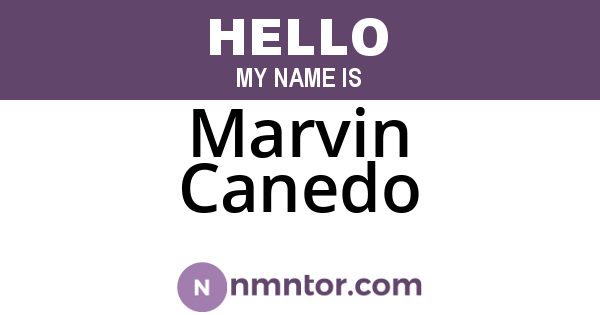 Marvin Canedo
