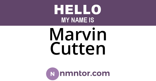 Marvin Cutten