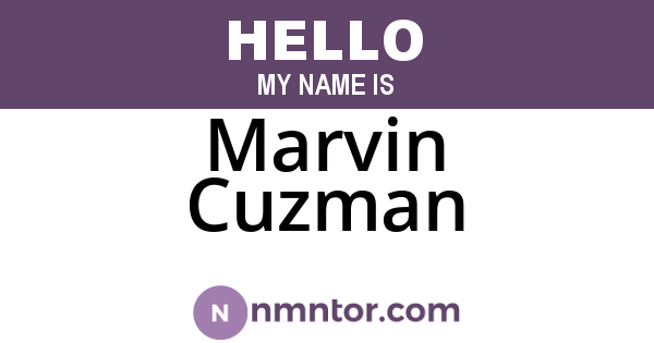 Marvin Cuzman