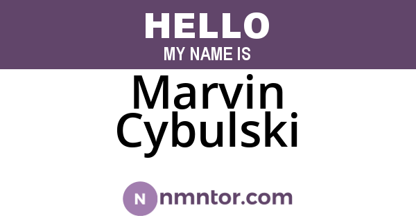 Marvin Cybulski