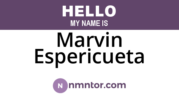 Marvin Espericueta