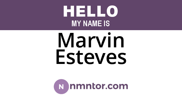 Marvin Esteves