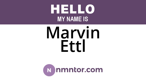Marvin Ettl