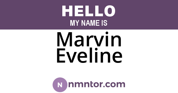 Marvin Eveline