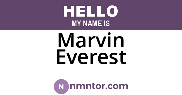 Marvin Everest