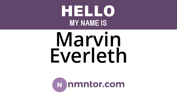 Marvin Everleth