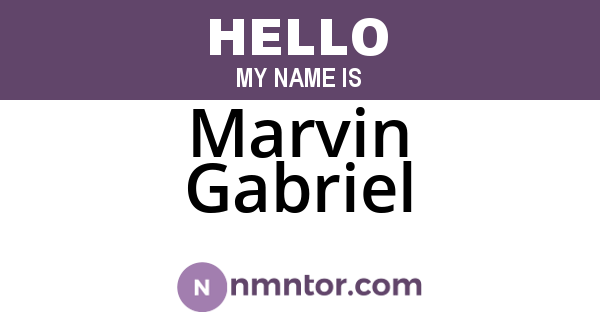 Marvin Gabriel