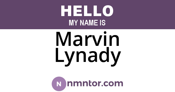 Marvin Lynady