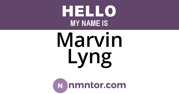 Marvin Lyng