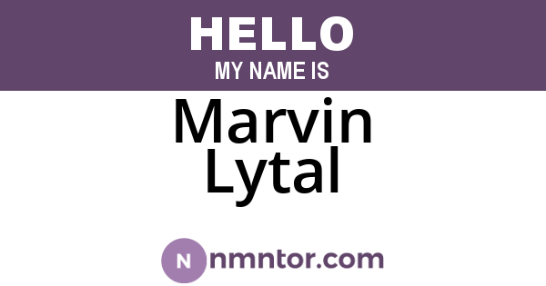 Marvin Lytal