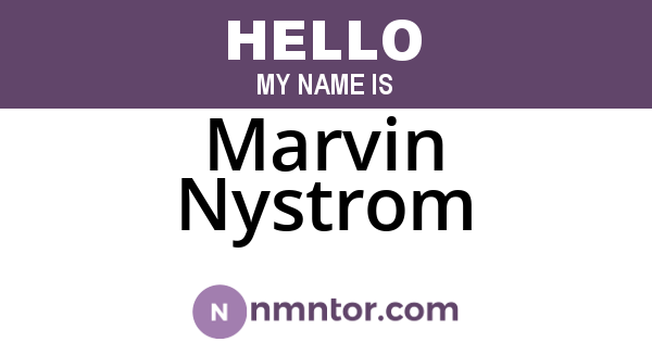 Marvin Nystrom