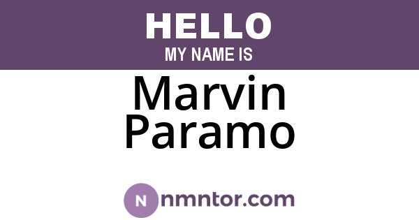 Marvin Paramo