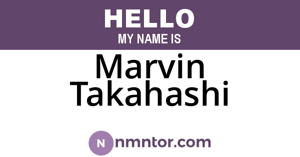 Marvin Takahashi