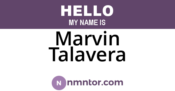 Marvin Talavera